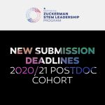 New Deadlines Announced for 2020-21 Postdoc Scholar applications