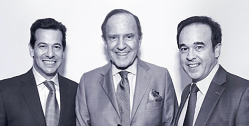 Mortimer Zuckerman with Eric and James Gertler